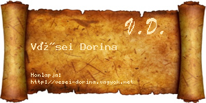 Vései Dorina névjegykártya