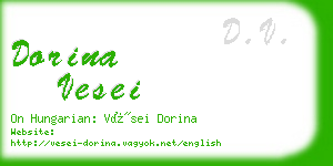 dorina vesei business card